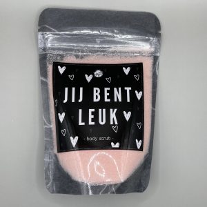Lichaams-scrub 'Jij bent leuk'
