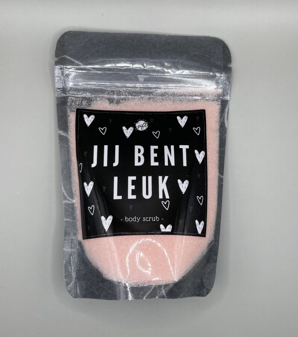 Lichaams-scrub 'Jij bent leuk'